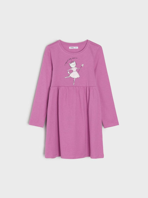 Sinsay Girl's Multi-Purple Pack Of 2 Long Sleeve Dresses | Sinsay In Lebanon