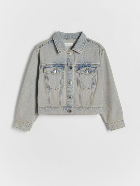 Reserved Girl's Light Blue Faded Denim Jacket | Reserved In Lebanon