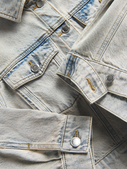Reserved Girl's Light Blue Faded Denim Jacket | Reserved In Lebanon