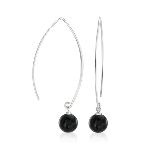 Giani Bernini Women's Silver & Black Earrings ABW770 shr(ft21)