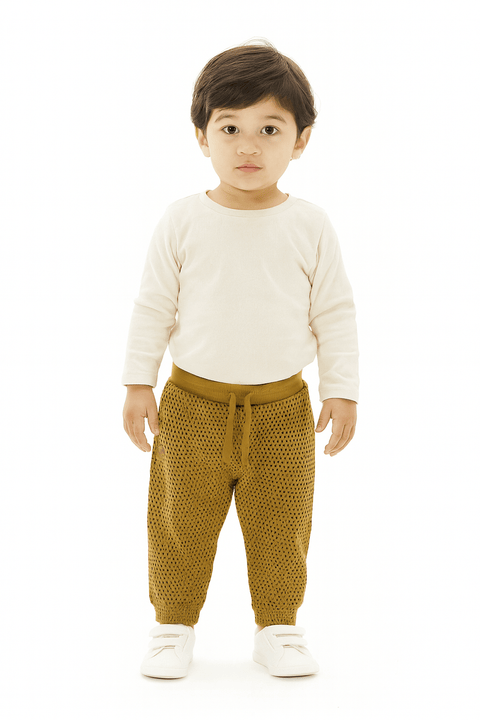 POMPdeLUX Boy's Mustard Jogger Sweatpants | POMPdeLUX in Lebanon mo