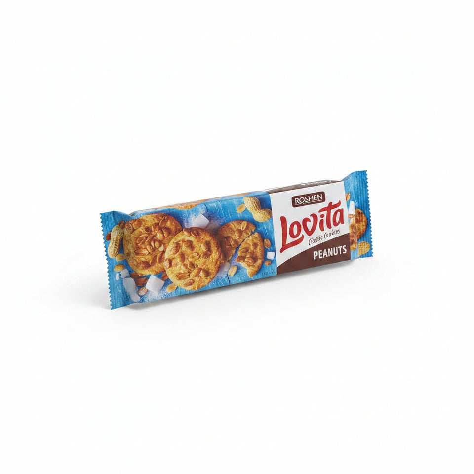 Roshen Lovita Soft Classic Cookies Peanuts 150g| RoshenIn Lebanon