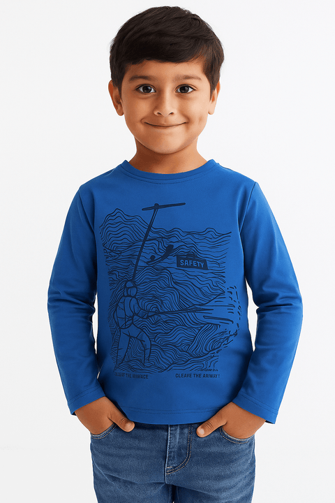 S.Oliver Boy's Blue Long-Sleeve Blouse |S.Oliver in Lebanon