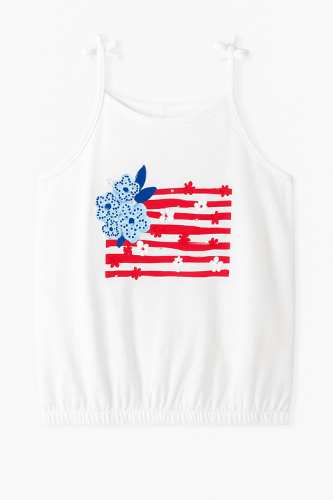 Carter's Girl's White Printed  Blouse | Carter's In Lebanon