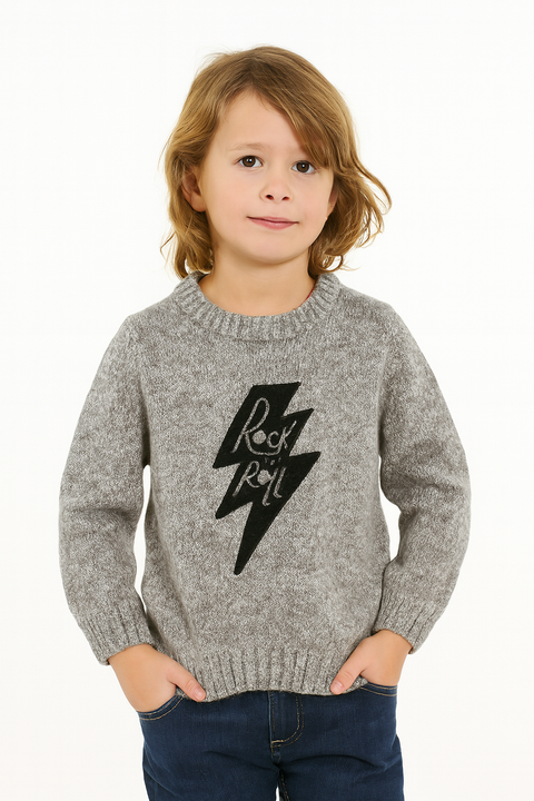 Boboli Kid's Washed Grey Long-Sleeve Sweatshirt| Boboli in Lebanon