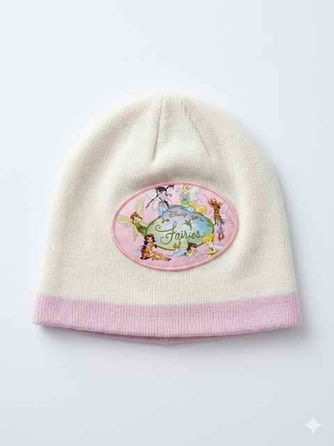 Disney Girl's White & Pink Beanie  | Disney In Lebanon
