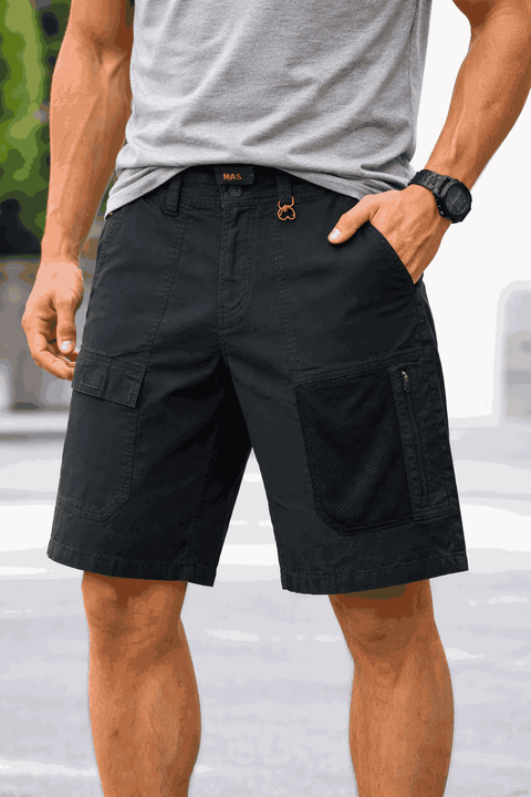 Bass Outdoor Men's Black Explorer Cargo Shorts|Bass Outdoor In Lebanon