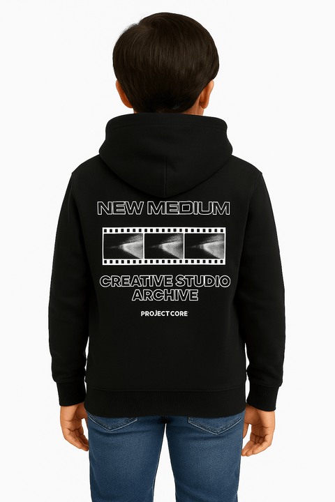 Jack & Jones Boy's Black Junior Back Printed Hoodies | Jack & Jones In Lebanon