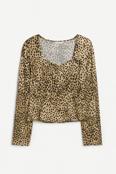 H&M Women's Leopard Blouse MAK149