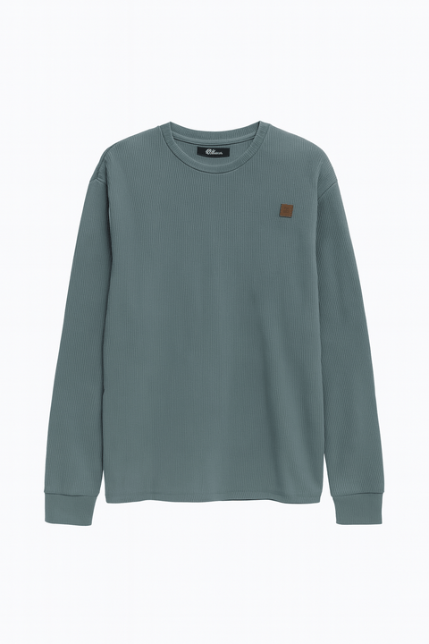 Jean Pascale Men's Blue Crew Neck Long Sleeve Blouse | Jean Pascale In Lebanon