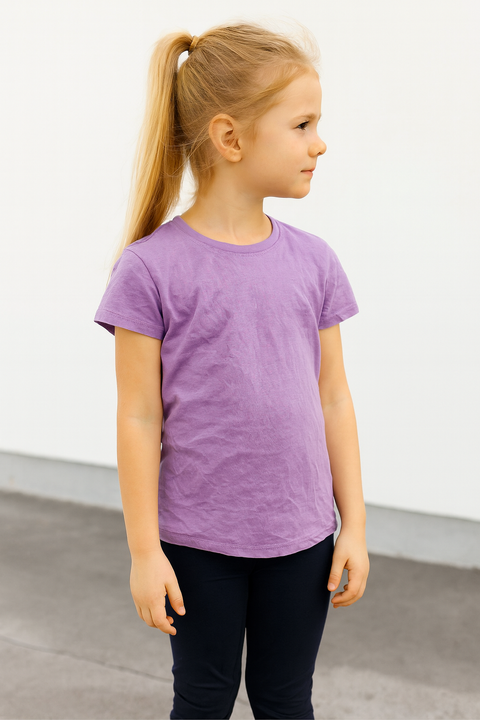 Sinsay Girl's 2 Pack of Purple T-Shirts ANFK1213
