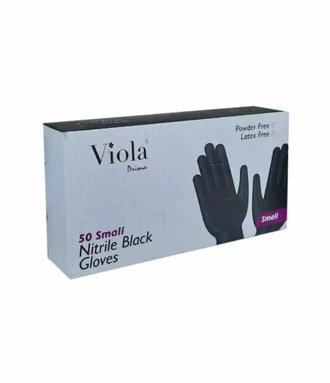 Viola Prima Nitrile Gloves Black (50 gloves) | Viola In Lebanon
