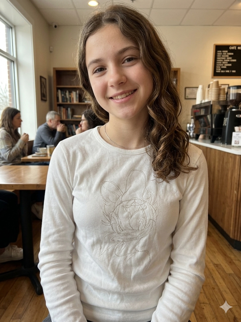 Disney Girl's White Printed Blouse | Disney In Lebanon