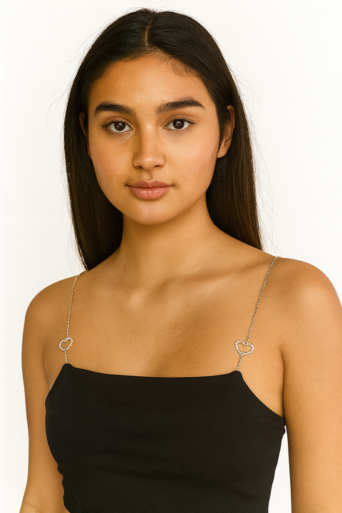 Forever 21 Women's Black Rhinestone Strap Crop Top | Forever 21 In Lebanon