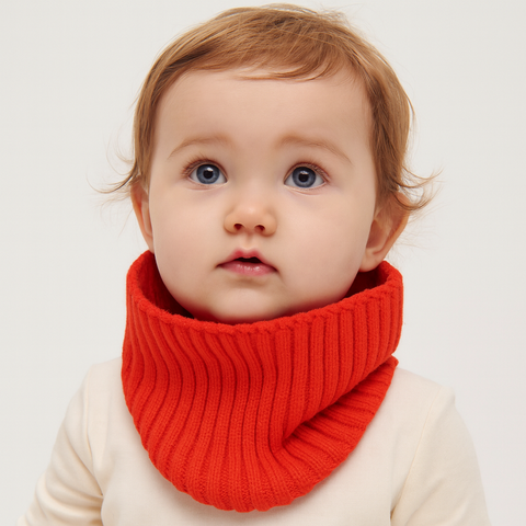 Reserved Baby Boy's Red Orange Neck Gaiter | Reserved in Lebanon