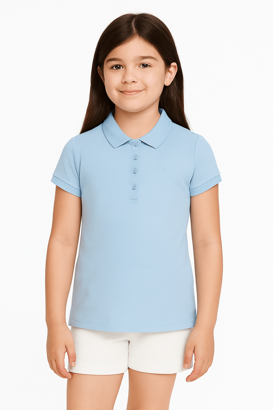 Nautica Girl's Light Blue T-Shirt ABFK2383