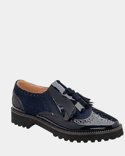 Graceland Women's Navy Blue Loafer Shoes 100709 (shoes 38)