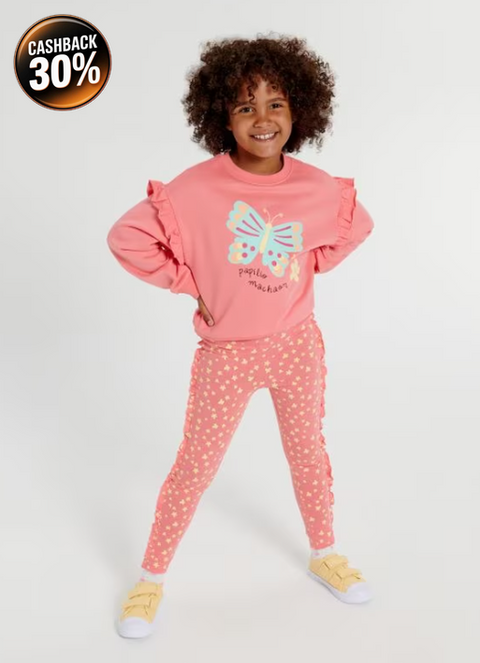 Sinsay Girl's Coral Butterfly-Painted Sets | Sinsay In Lebanon
