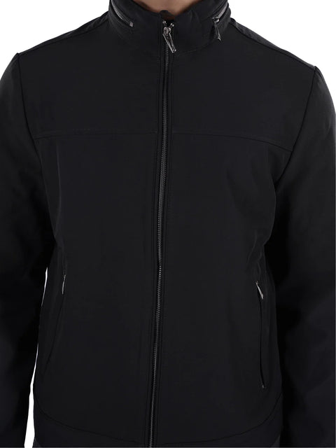 Celio Men's Black Solid Regular Fit Jacket|Celio In Lebanon