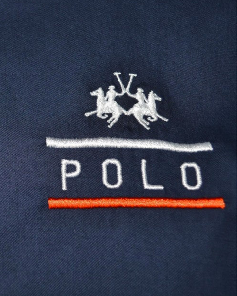 La Martina Men's Navy Blue Polo Shirt NMC610TW029 FA24 shr