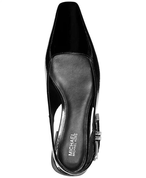 Michael Kors Women Black Darrington Slingback Flats | Michael Kors In Lebanon