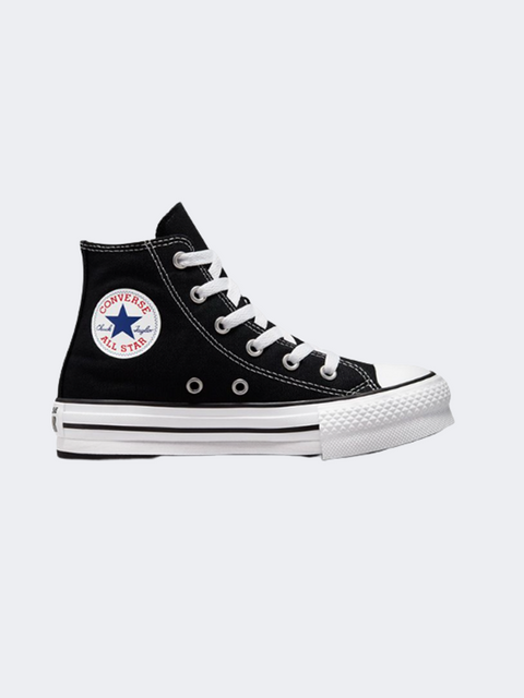 Black Converse All Star high-top sneaker on a white background