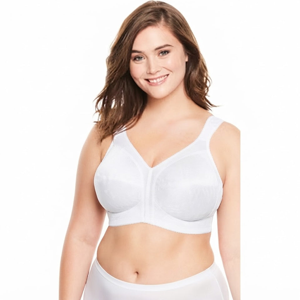 Playtex Women's White Full Support Comfort Wire Free Bra