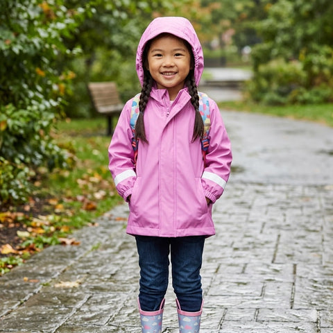 Cat & Jack Girl's Mauve Toddler Solid Rain Hooded Jacket | Cat & Jack In Lebanon