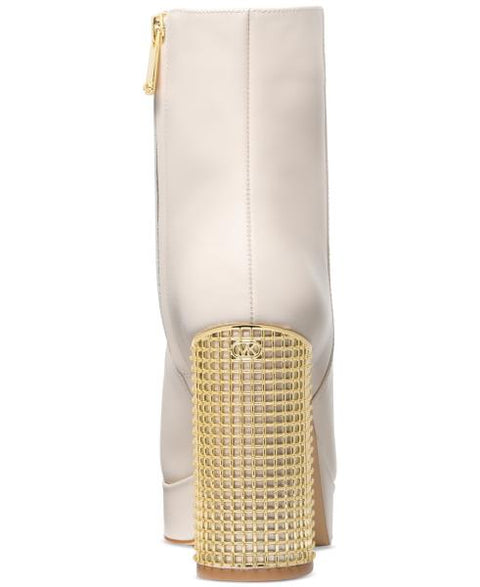 Michael Michael Kors Women's Maxine Platform Booties - Light Cream