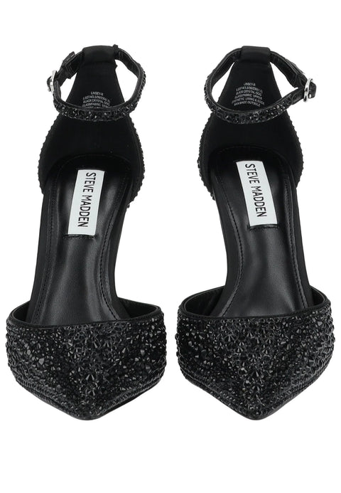 Steve Madden Women’s Black Rhinestone Encrusted Ankle Strap Heels | Steve Madden in Lebanon