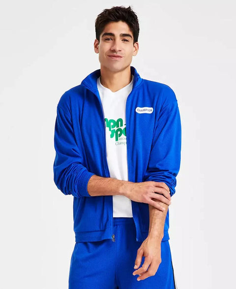 Champion Men's Royal Blue Attack Standard-Fit Mesh Full Zip Track Jacket | Champion In Lebanon