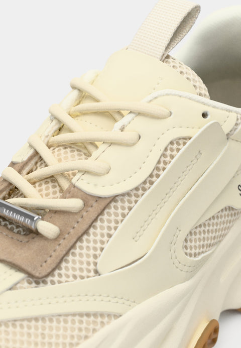 Steve Madden Women's Off White Pitty Leather Sneakers |Steve Madden In Lebanon