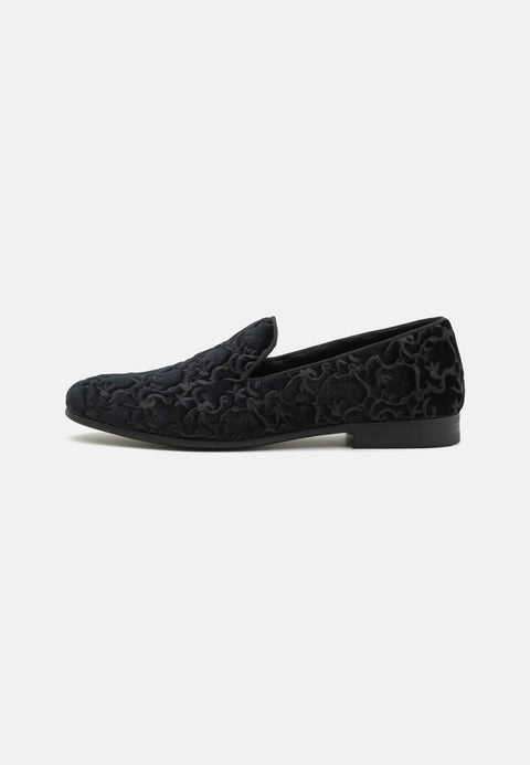 Steve Madden Women's Black Karson Moccasins Slip On Snakeskin Flat | Steve Madden In Lebanon