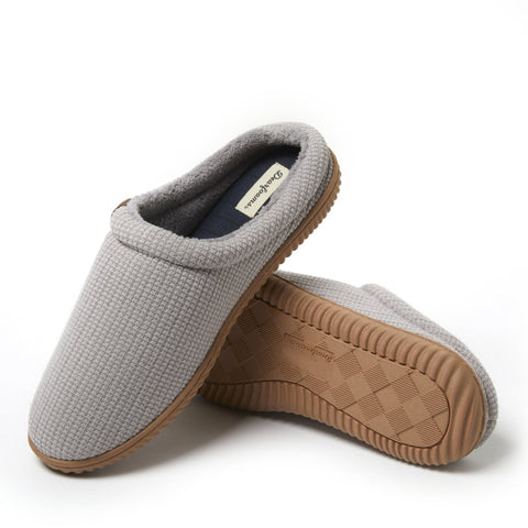 Dearfoams Men's Light Grey Case Casual Clog Slipper | Dearfoams In Lebanon