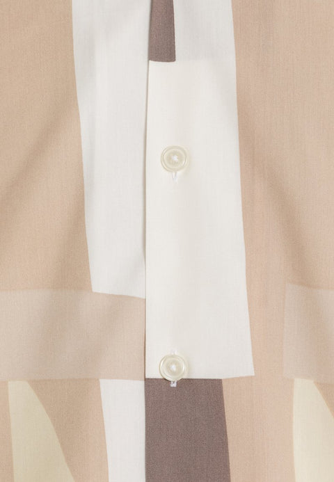 Jack & Jones Men's Multi-Beige Motive Print Resort Short Sleeve Shirt | Jack & Jones In Lebanon