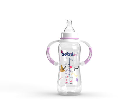 Bebedou Standard Neck Feeding Bottle (with Handles) 150ml 0+ (BBd1132) | Bebedou In Lebanon