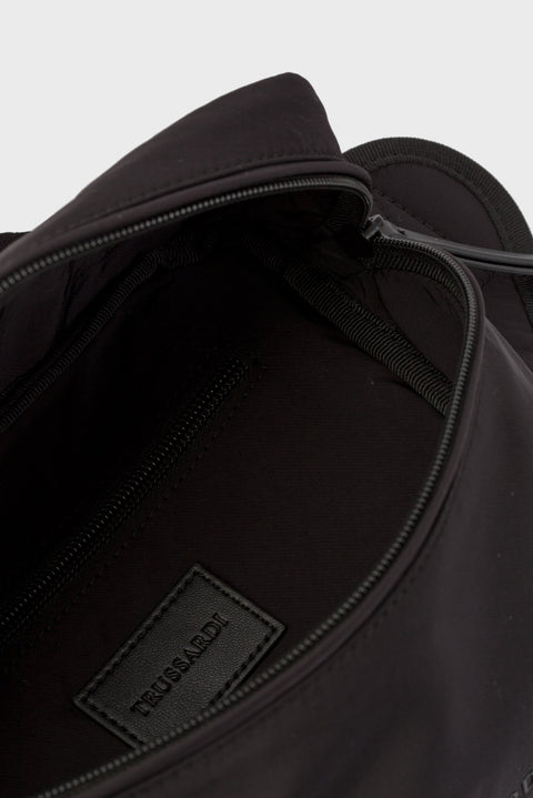 Trussardi Unisex Black Nylon Evin Belt Bag |Trussardi In Lebanon