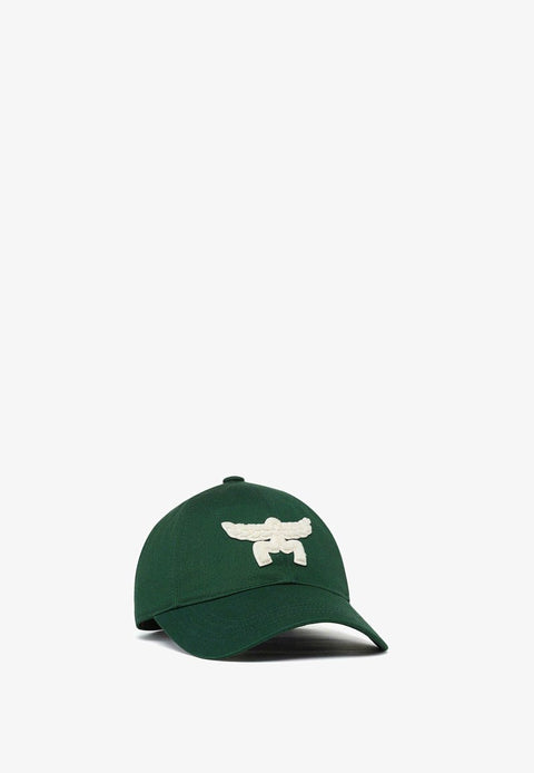 MCM Men's Dark Green Essential EMB Cotton Cap Hat | MCM In Lebanon