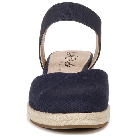Life Stride Women's Dark Navy Kimmie Wedge Espadrilles Sandal | Life Stride In Lebanon