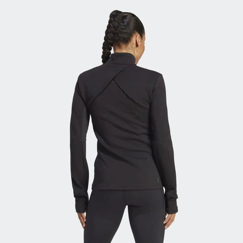 Adidas Women's Black Plus Size Cover Up Training Jacket | Adidas In Lebanon