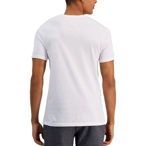 Alfani Men's White Pack Of 4 100% Cotton Regular-Fit V-Neck Solid Bright T-Shirt | Alfani In Lebanon