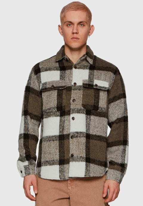 Jack & Jones Men's Multi-Beige Blanorth Check Shacket | Jack & Jones In Lebanon
