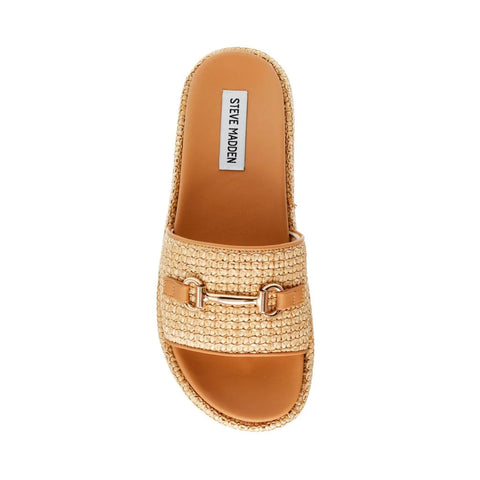 Steve Madden Women's Beige Straw Kayley Slipper|Steve Madden In Lebanon