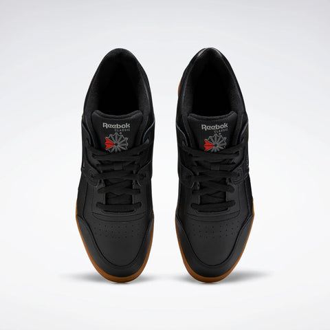 Reebok Boy's Black Leather Workout Plus Sneaker |  Reebok In Lebanon