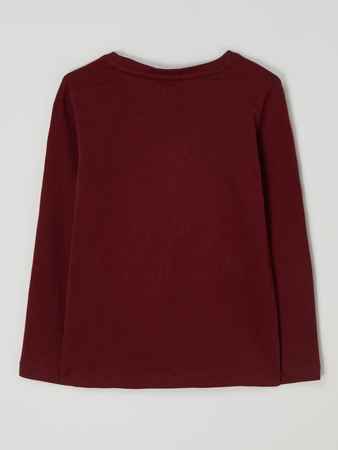 S.Oliver Boy's Burgundy Long-Sleeve Blouse |S.Oliver in Lebanon