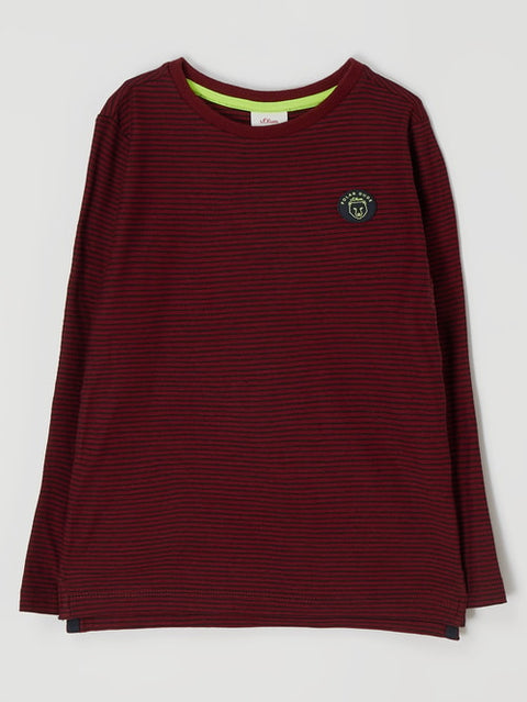 S.Oliver Baby Boy's Burgundy Long-Sleeve Blouse |S.Oliver in Lebanon