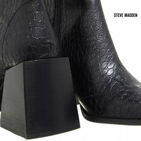 Steve Madden Women's Black Lizard Duchess Ankle Boots |Steve Madden in Lebanon
