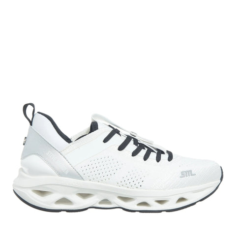 Steve Madden Women's White & Silver Synthetic Surge 1 Sneakers | Steve Madden In Lebanon