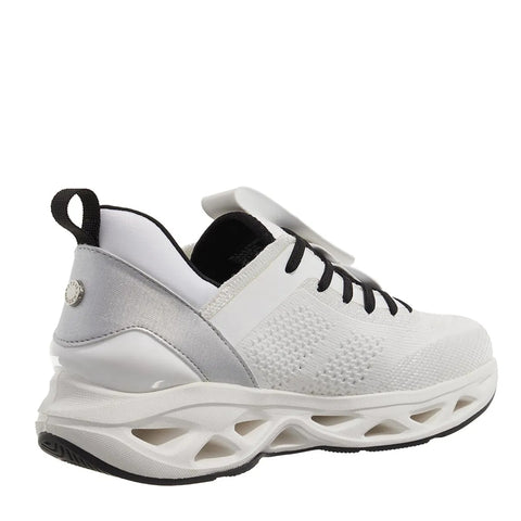 Steve Madden Women's White & Silver Synthetic Surge 1 Sneakers | Steve Madden In Lebanon