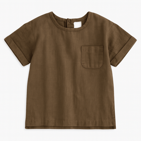 POMPdeLUX Boy's Brown Short-Sleeve T-Shirt |POMPdeLUX in Lebanon